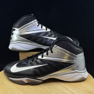 Nike Vapor Pro 3/4 Nubby Football Cleats Black/Silver 527878-010 Men’s Size 13